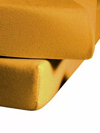 FLEURESSE | Sábana bajera ajustable de punto jersey 150x200cm (Natural) | gelb